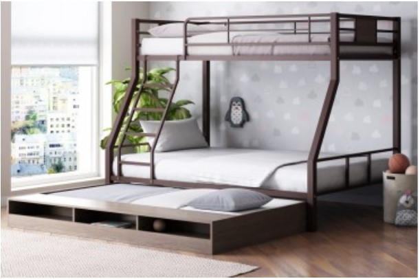 Металлические кровати с дополнительными функциями: полки, ящики и другие решения