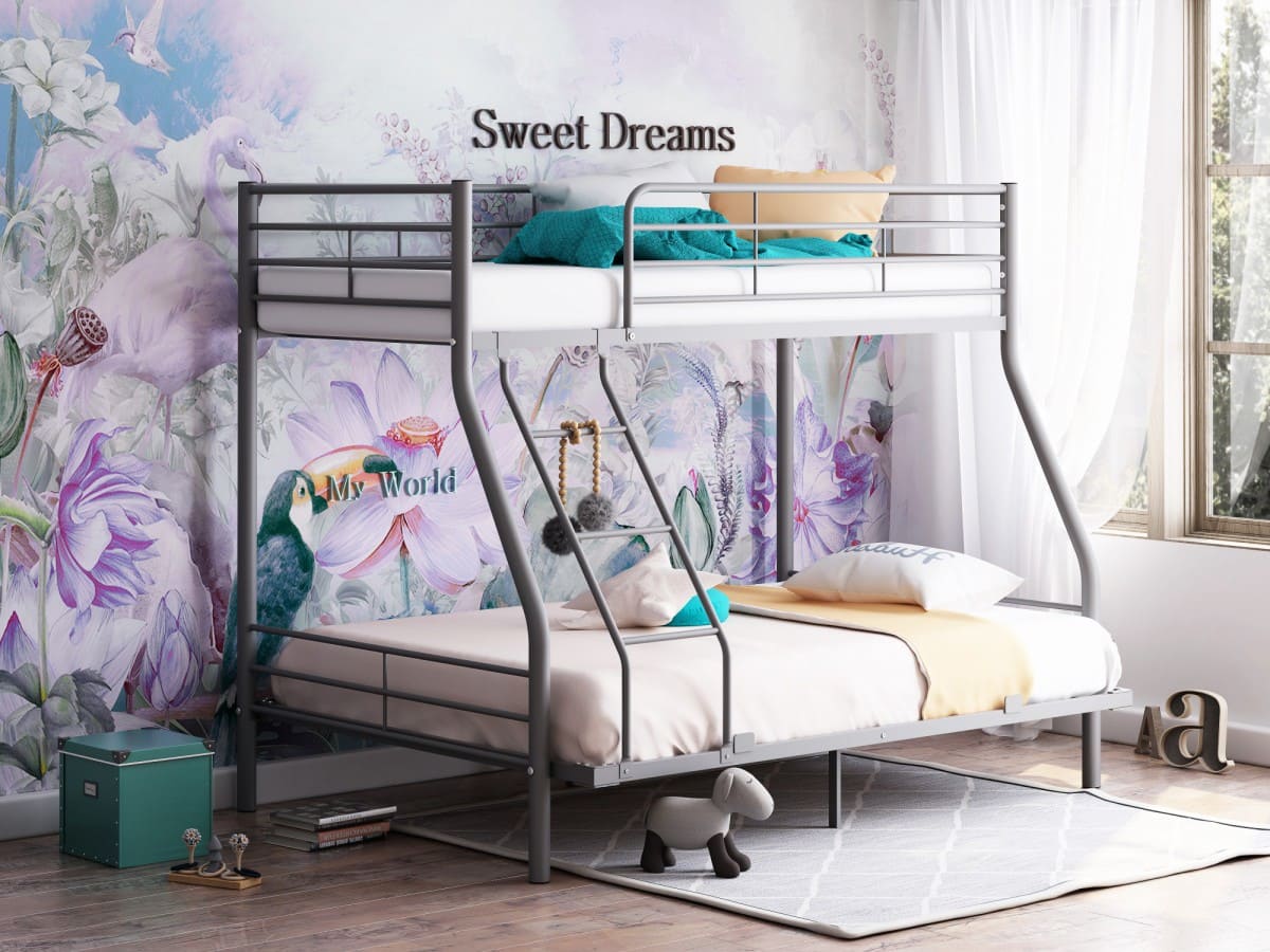 Двухъярусная кровать Гранада-2 140 серая