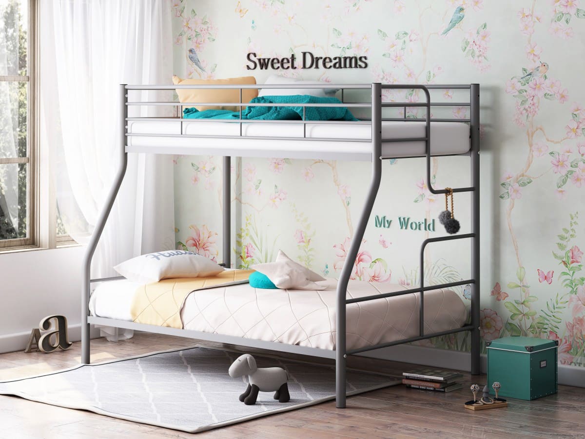 Двухъярусная кровать Гранада-3 серая