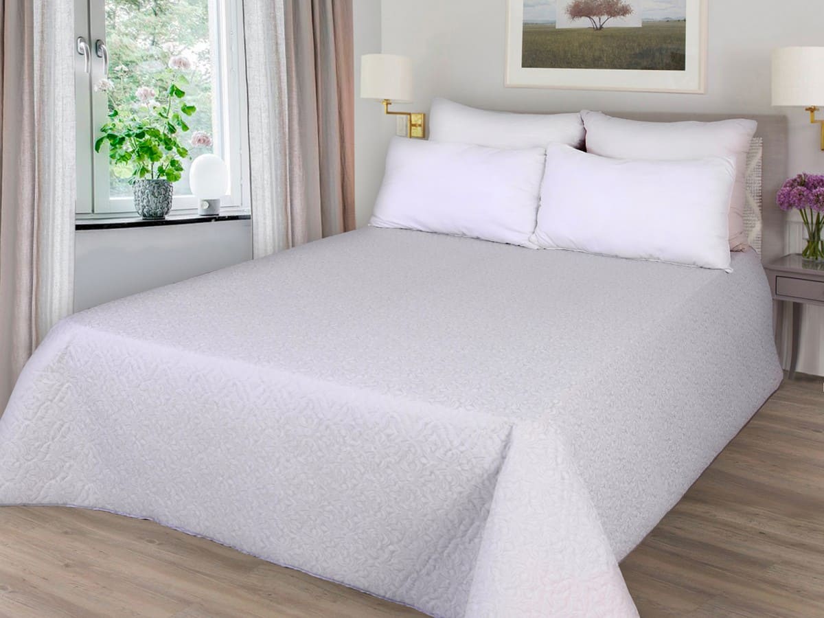 Покрывала у/степ жаккард 160*200 (серебряный плес)