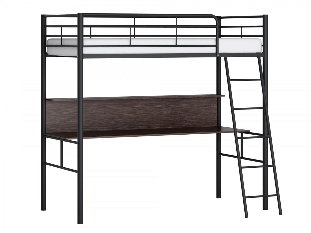 Двухъярусная кровать-чердак Севилья-5 коричневая