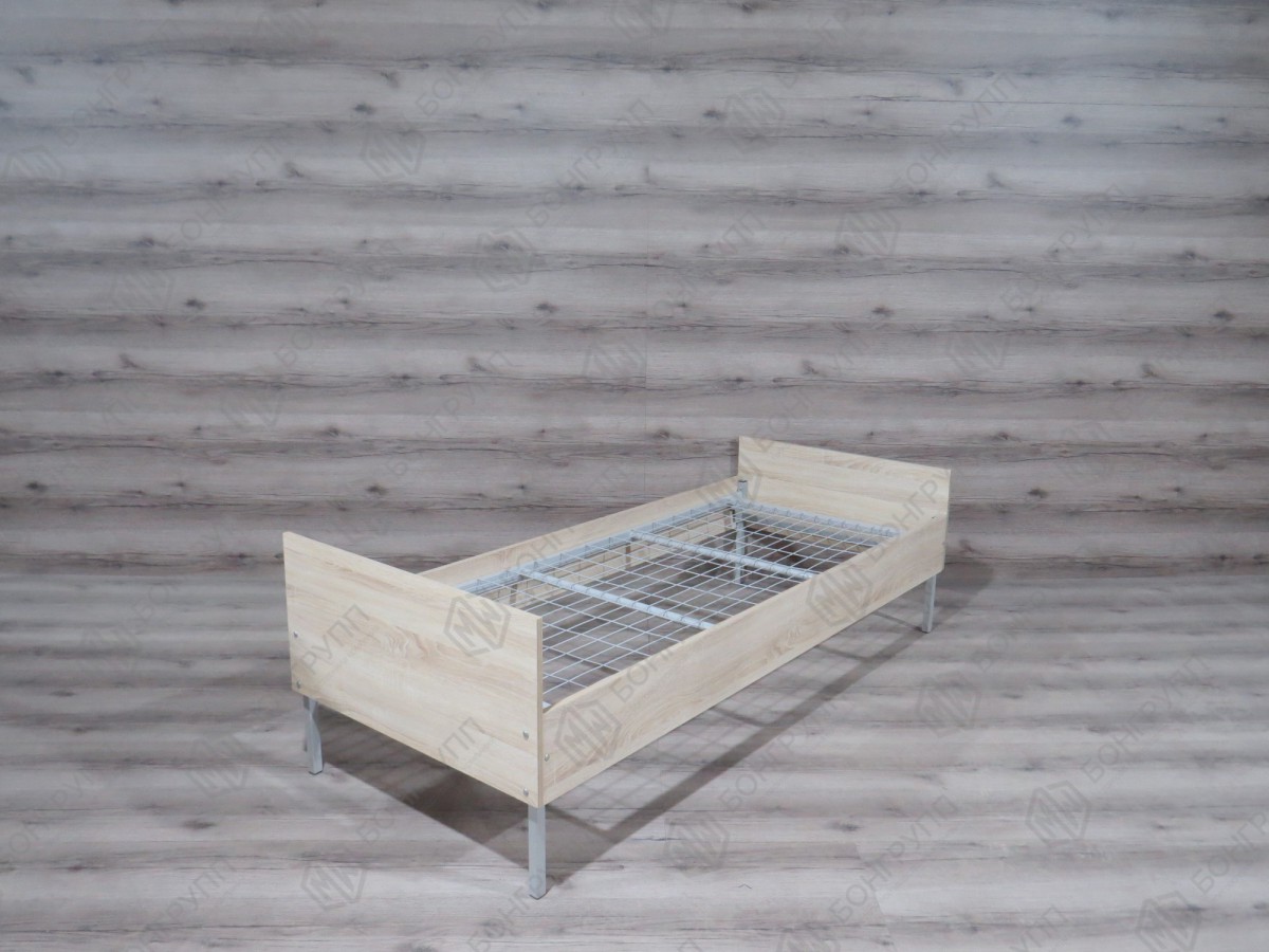 Кровать одноярусная металлическая Базис-1 (800)