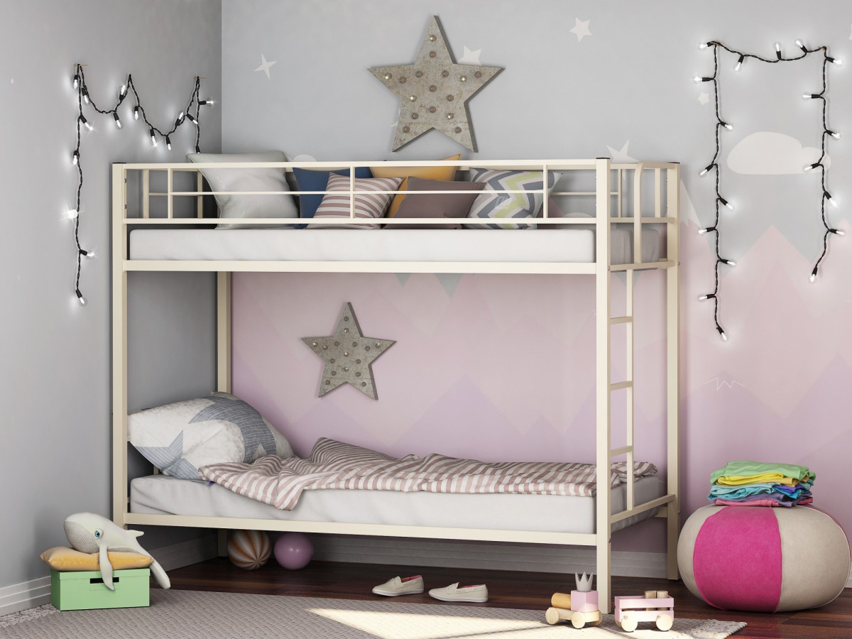 Двухъярусная кровать Севилья слоновая кость