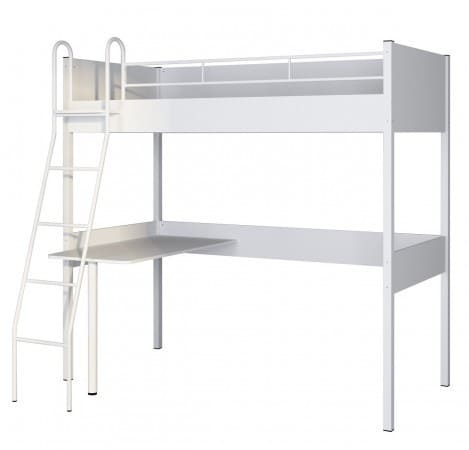 Кровать-чердак Дельта Лофт 20.02.01 белая
