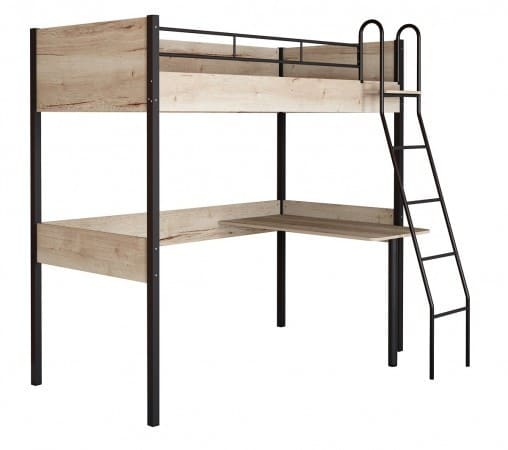 Кровать-чердак Дельта Лофт 20.02.01 коричневая