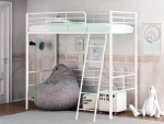 Двухъярусная кровать-чердак Севилья-5.01 белая