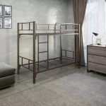 Кровать двухъярусная металлическая Гамма-2 коричневая