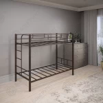 Кровать двухъярусная металлическая Дельта-1 коричневая