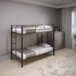 Кровать двухъярусная металлическая Дельта-1 коричневая