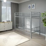 Кровать двухъярусная металлическая Аврора-1 серая