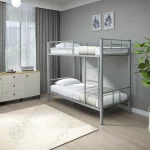 Кровать двухъярусная металлическая Аврора-1 серая