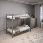 Кровать двухъярусная металлическая Дельта-1 серая
