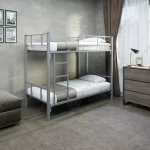 Кровать двухъярусная металлическая Гамма-2 серая